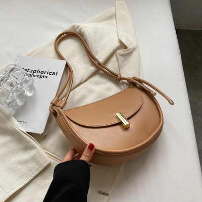 JOZY Sadul Crossbody kotid naistele 2023 Trend Designer Lihtne ühevärviline nahast õlakott Naiste kaenlaalused käekotid