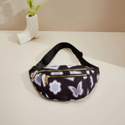 Fanny Packs Väike Crossbody Sling kott naistele Reguleeritav rihm Moodne rinnavöö põrmkotid Sport Treening Reisiv vöökott