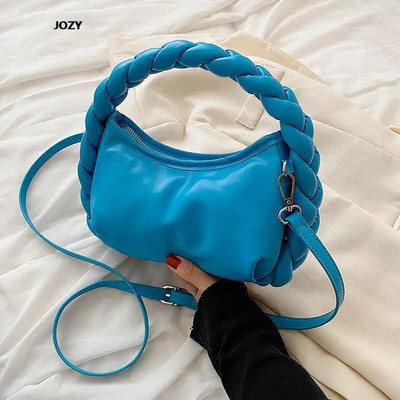 2023. Luksuzne dizajnerske modne nove ručne torbe tkane visokokvalitetne torbe preko ramena Ljetne ležerne svestrane kožne torbe na rame za žene