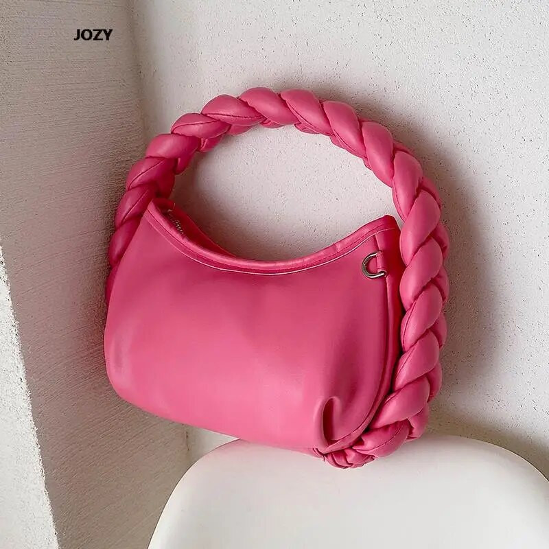 2023. Luksuzne dizajnerske modne nove ručne torbe tkane visokokvalitetne torbe preko ramena Ljetne ležerne svestrane kožne torbe na rame za žene