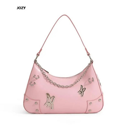 Madingi prabangūs dizainerių pečių krepšiai 2023 m. Naujos vasaros universalios grandinėlės rankinės moterims Odinės kasdienės Y2k paprasto stiliaus piniginės