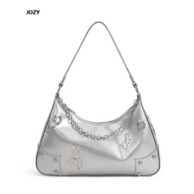 Madingi prabangūs dizainerių pečių krepšiai 2023 m. Naujos vasaros universalios grandinėlės rankinės moterims Odinės kasdienės Y2k paprasto stiliaus piniginės