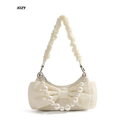 2023 m. Nauji vasaros lanko perlų grandinėlės pečių krepšiai moterims Prabangios dizainerio laisvalaikio Crossbody mielos mados universalios rankinės vakarėlis