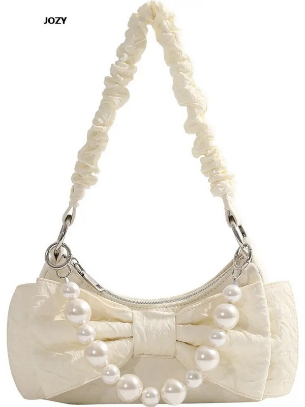 2023 m. Nauji vasaros lanko perlų grandinėlės pečių krepšiai moterims Prabangios dizainerio laisvalaikio Crossbody mielos mados universalios rankinės vakarėlis