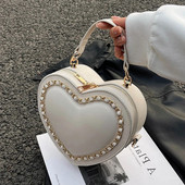 Prabangios dizainerio naujos meilės grandinėlės kryžminio kūno krepšiai moterims, mielos vasaros laisvalaikio ant pečių 2023 m. klasikinės madingos moteriškos PU odinės piniginės