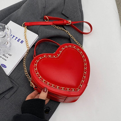 Prabangios dizainerio naujos meilės grandinėlės kryžminio kūno krepšiai moterims, mielos vasaros laisvalaikio ant pečių 2023 m. klasikinės madingos moteriškos PU odinės piniginės