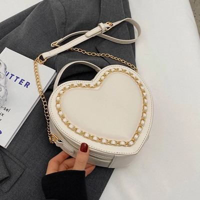 Prabangios dizainerio naujos meilės grandinėlės kryžminio kūno krepšiai moterims, mielos vasaros laisvalaikio ant pečių 2023 m. klasikinės madingos moteriškos PU odinės piniginės