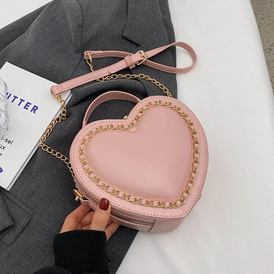 Prabangios dizainerio naujos meilės grandinėlės kryžminio kūno krepšiai moterims, mielos vasaros laisvalaikio ant pečių 2023 m. klasikinės madingos moteriškos PU odinės piniginės