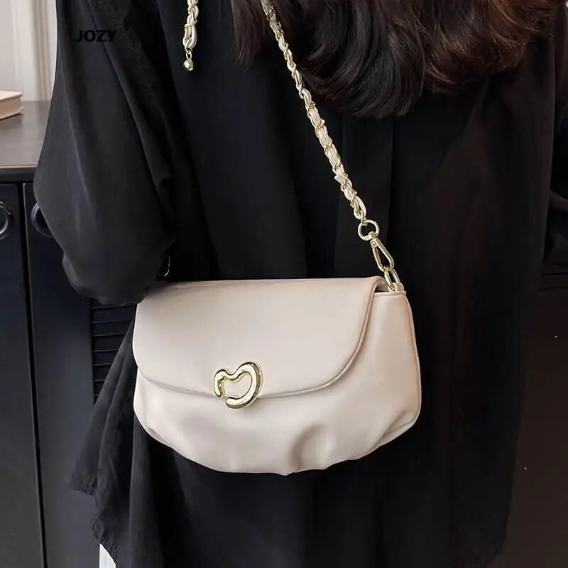 Ženske torbe na rame 2023. Modne klasične lančane luksuzne dizajnerske nove jednostavne ženske ljetne ležerne torbe preko ramena, trendi PU torbe