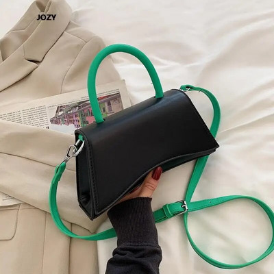 Kontrastset värvi väikesed käekotid 2023, uus Crossbody Ladies, luksuslik disainer vabaaja lihtne õlakott, trendikas moekas käekott