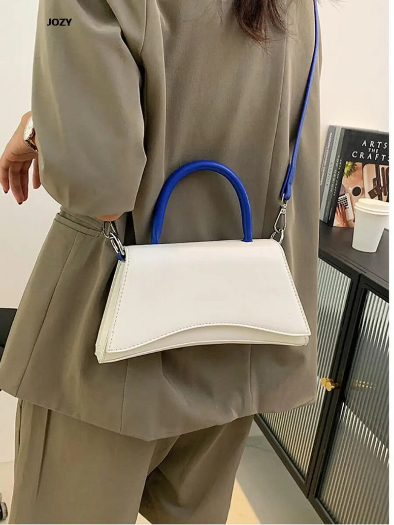 Kontrastingos spalvos mažos rankinės 2023 m. Naujas Crossbody Ladies Prabangus dizaineris Kasdienis, paprastas ant peties, madingas mados krepšys