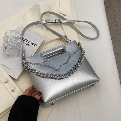 Nove visokokvalitetne ručne torbe s lančićima, modne ljetne luksuzne dizajnerske torbe za 2023., preko ramena, svestrane ležerne PU na rame za žene