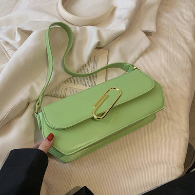 Jednostavan stil, ležerna modna torba na rame za žene Ljeto 2023. Luksuzna dizajnerska kožna torbica Nova svestrana trendi ženska torbica