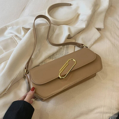 Jednostavan stil, ležerna modna torba na rame za žene Ljeto 2023. Luksuzna dizajnerska kožna torbica Nova svestrana trendi ženska torbica