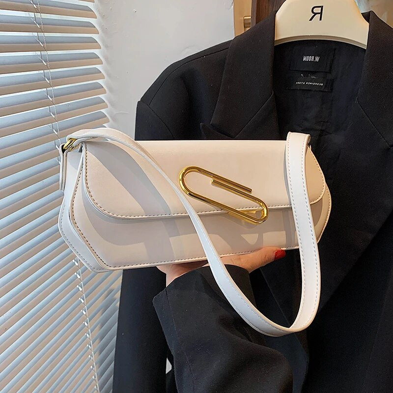 Jednostavan stil, ležerna modna torba na rame za žene Ljeto 2023. Luksuzna dizajnerska kožna torbica Nova svestrana trendi ženska torbica