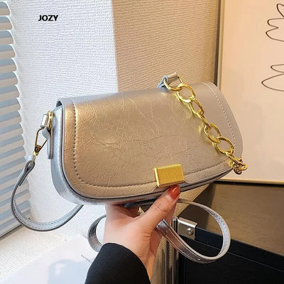 Vasaros prabangūs dizainerių paprasto stiliaus kryžminiai krepšiai 2023 m. Nauji kasdieniai madingi, universalūs pečiai, skirti moterims Klasikiniai odiniai pakabos krepšiai