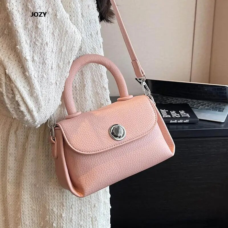 Aukštos kokybės naujos odos prabangūs dizainerių kryžminiai krepšiai moterims Vasaros mados Universali klasikinė rankinė, paprasto stiliaus petys