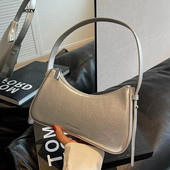 2023. Nove luksuzne torbe na rame jednostavnog stila za žene Ljetne modne svestrane kožne male torbice Klasične čvrste ručne torbice