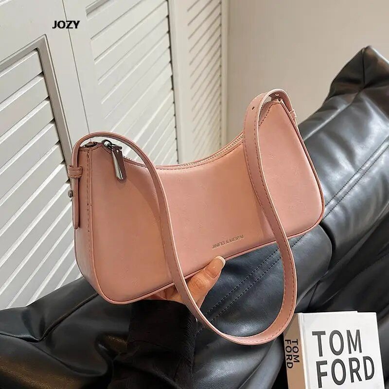 2023. Nove luksuzne torbe na rame jednostavnog stila za žene Ljetne modne svestrane kožne male torbice Klasične čvrste ručne torbice