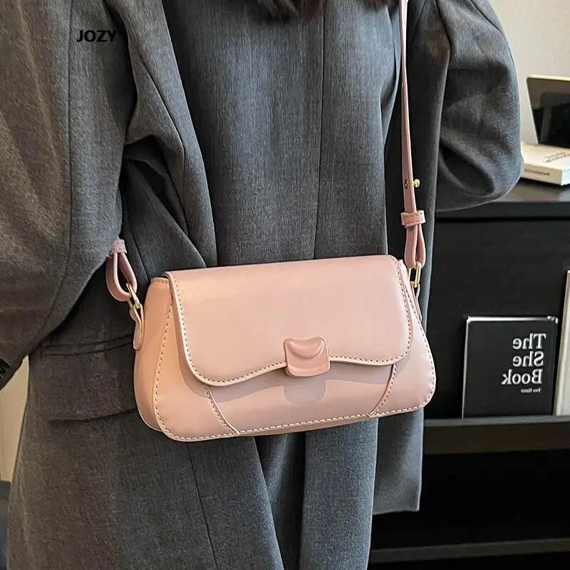 Luksuzni dizajn, modne svestrane torbe na rame za žene, nova jednobojna, ležerna, ležerna, ljetna višebojna kožna torbica 2023.