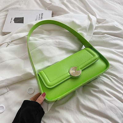 Mieli vientisos spalvos maži PU odiniai pečių pažastų krepšiai moterims 2023 m. „Hit Simple“ rankinės ir piniginės, moteriškos kelionių krepšeliai