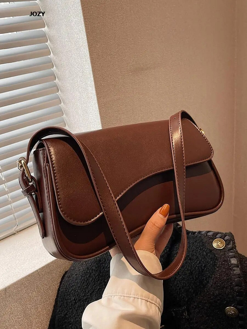 Nove visokokvalitetne jednobojne ležerne modne, luksuzne dizajnerske torbe preko ramena, klasične vintage ženske torbe, ljeto 2023.