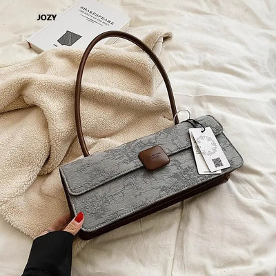 Aukštos kokybės klasikinis senovinis drobinis pečių krepšys moterims, prabangaus dizaino 2023 m. nauja rankinė, vasaros mados moteriškos piniginės