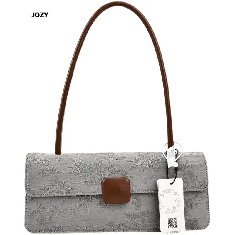 Aukštos kokybės klasikinis senovinis drobinis pečių krepšys moterims, prabangaus dizaino 2023 m. nauja rankinė, vasaros mados moteriškos piniginės