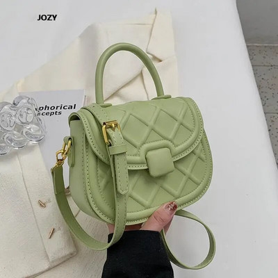 Naujos mados paprasto stiliaus balno kryžminės rankinės moterims Klasikinės prabangios dizainerio odinės pečių vasaros laisvalaikio madingos rankinės