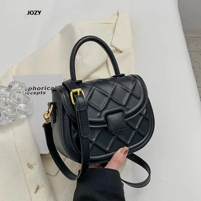 Naujos mados paprasto stiliaus balno kryžminės rankinės moterims Klasikinės prabangios dizainerio odinės pečių vasaros laisvalaikio madingos rankinės