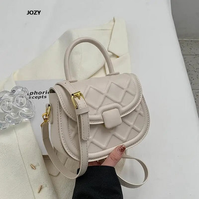 Naujos mados paprasto stiliaus balno kryžminės rankinės moterims Klasikinės prabangios dizainerio odinės pečių vasaros laisvalaikio madingos rankinės