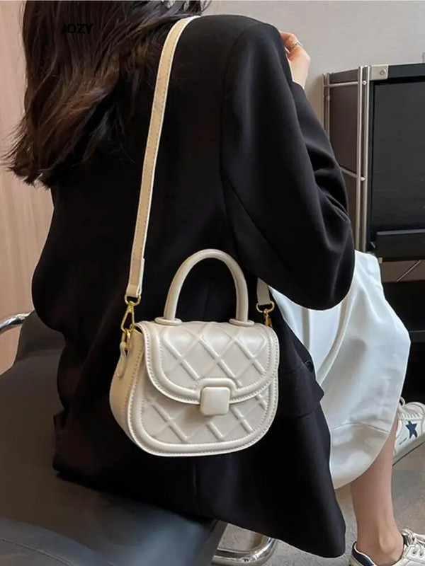Naujos mados paprasto stiliaus balno kryžminės rankinės moterims Klasikinės prabangios dizainerio odinės pečių vasaros laisvalaikio madingos rankinės