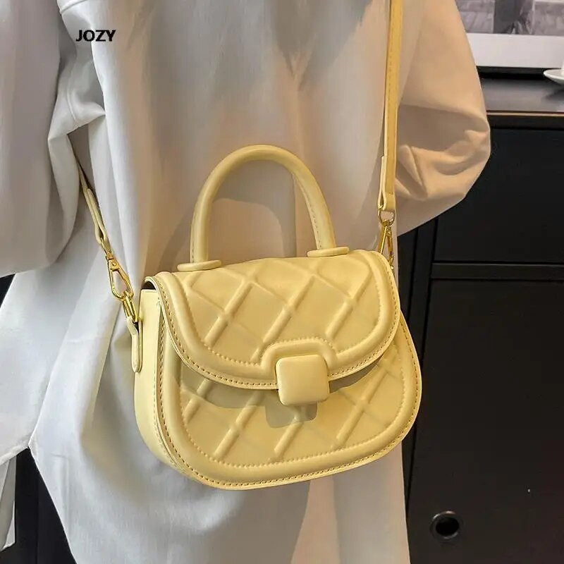 Naujos mados paprasto stiliaus balno kryžminės rankinės moterims Klasikinės prabangios dizainerio odinės pečių vasaros laisvalaikio madingos rankinės