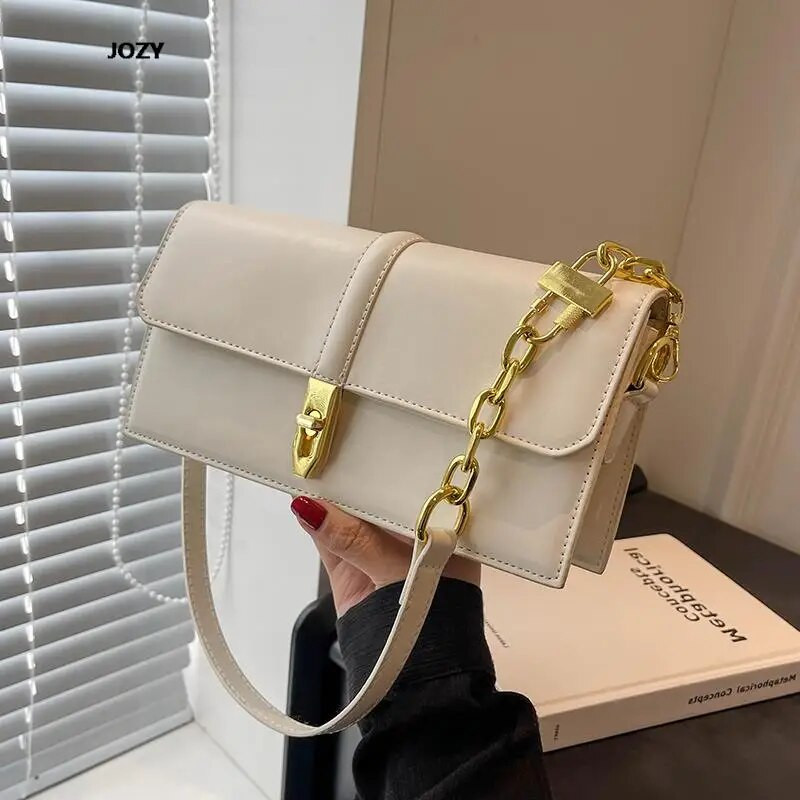 2023 m. naujo prabangaus dizaino moteriška pečių krepšys Aukštos kokybės paprasto stiliaus grandinėlė Crossbody vasaros mados universali odinė rankinė