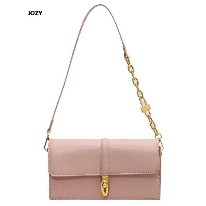 2023 m. naujo prabangaus dizaino moteriška pečių krepšys Aukštos kokybės paprasto stiliaus grandinėlė Crossbody vasaros mados universali odinė rankinė