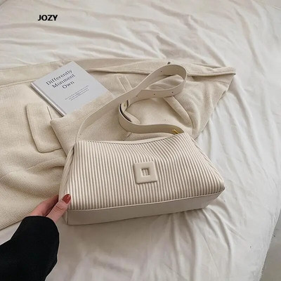 Za žene Ljeto Ležerne Jednostavne torbe na rame Luksuzne dizajnerske modne preko ramena 2023 Nove svestrane kožne torbice Ženske torbice