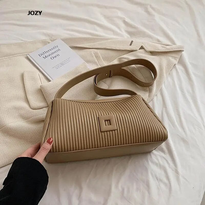 Za žene Ljeto Ležerne Jednostavne torbe na rame Luksuzne dizajnerske modne preko ramena 2023 Nove svestrane kožne torbice Ženske torbice