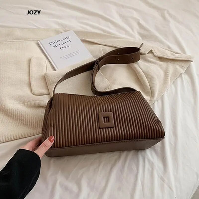 Za žene Ljeto Ležerne Jednostavne torbe na rame Luksuzne dizajnerske modne preko ramena 2023 Nove svestrane kožne torbice Ženske torbice
