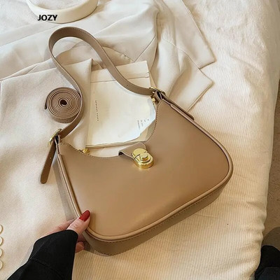 Pusmėnulio mada, laisvalaikio prabangus dizainas, 2023 m. nauji pečių krepšiai, paprasto stiliaus universalus odinis kryžminio kūno klasikinis moteriškas rankinukas