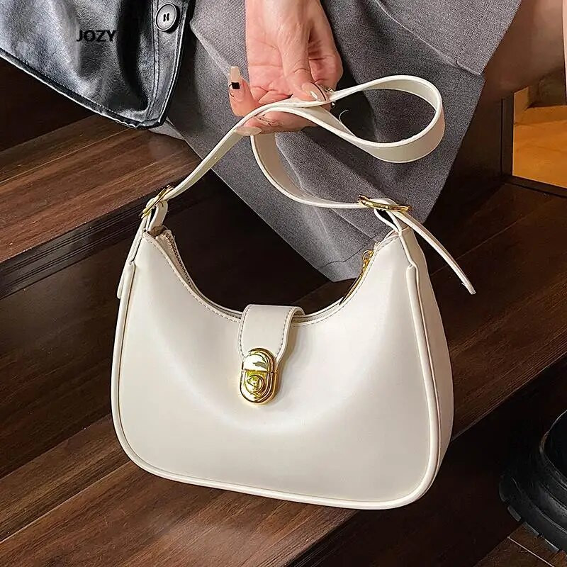Pusmėnulio mada, laisvalaikio prabangus dizainas, 2023 m. nauji pečių krepšiai, paprasto stiliaus universalus odinis kryžminio kūno klasikinis moteriškas rankinukas