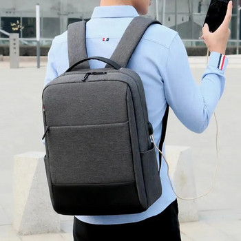 Ανδρικό πολυλειτουργικό αδιάβροχο ανδρικό σακίδιο φορητού υπολογιστή μεγάλης χωρητικότητας 15,6 ιντσών Σχολικό σακίδιο πλάτης Business Leisure Travel Backpack