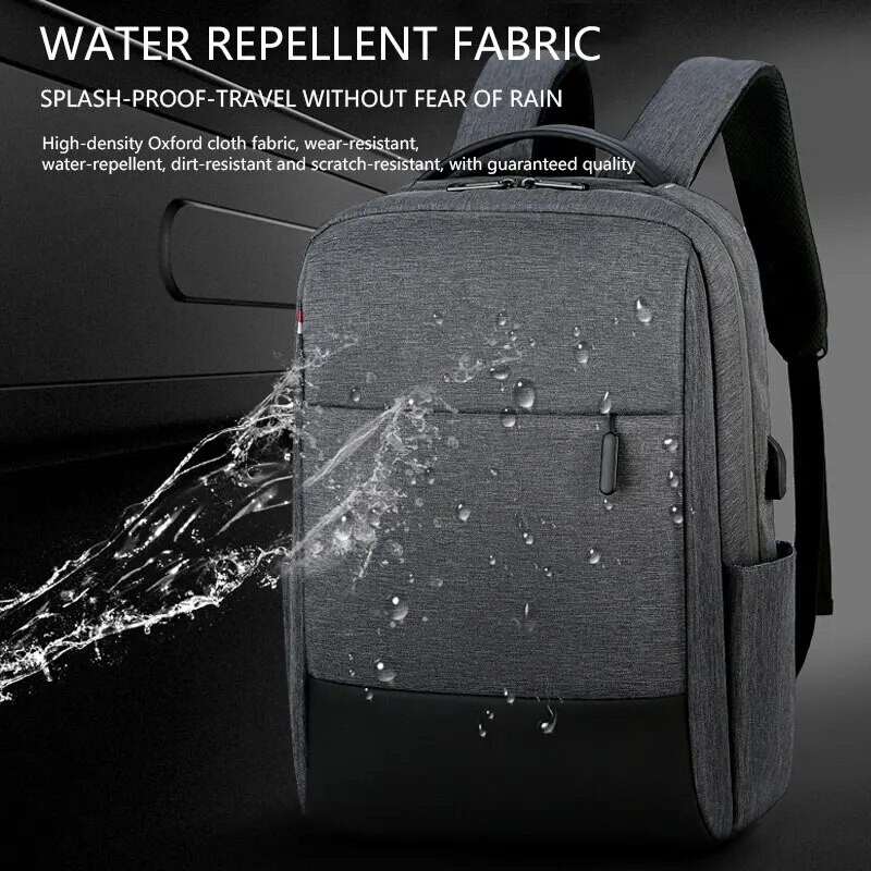 Suure mahutavusega sülearvuti seljakott Meeste multifunktsionaalne veekindel 15,6-tolline kooliseljakott äritegevusele vaba aja reisimiseks