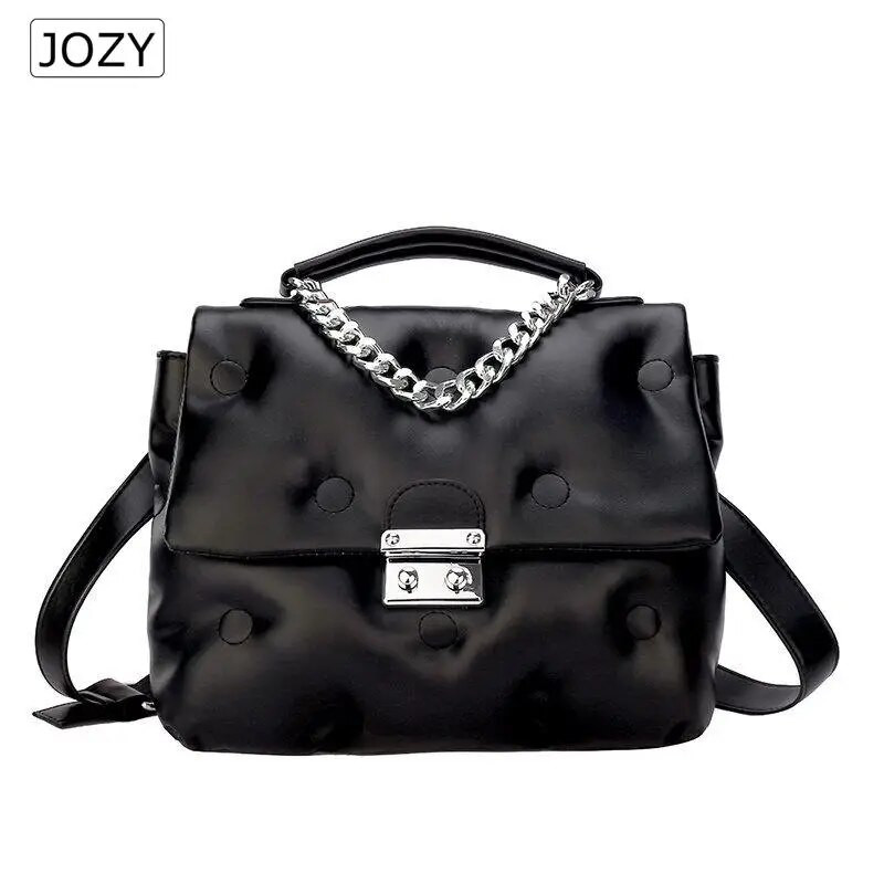 Mazas ķēdes zīmola dizainers, mīkstas stepētas PU ādas krustveida somas sievietēm 2023. gada vienkāršas rokassomas, plecu sānu somas greznas rokassomas