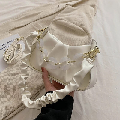 2023 m. vasaros mados prabangus dizaineris, skirtas moterims, kryžminiai krepšiai, miela laisvalaikio, paprasto stiliaus daugiaspalvė maža pečių tvirta PU rankinė