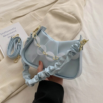 2023 m. vasaros mados prabangus dizaineris, skirtas moterims, kryžminiai krepšiai, miela laisvalaikio, paprasto stiliaus daugiaspalvė maža pečių tvirta PU rankinė