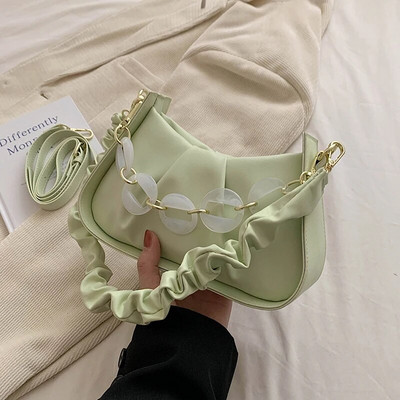 2023 m. vasaros mados prabangus dizaineris, skirtas moterims, kryžminiai krepšiai, miela laisvalaikio, paprasto stiliaus daugiaspalvė maža pečių tvirta PU rankinė