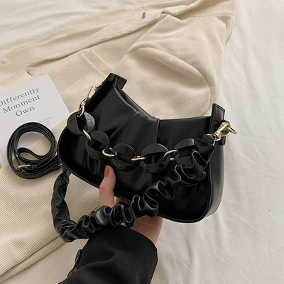 2023 m. vasaros mados prabangus dizaineris, skirtas moterims, kryžminiai krepšiai, miela laisvalaikio, paprasto stiliaus daugiaspalvė maža pečių tvirta PU rankinė