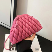 Vasaros laisvalaikio įvairiaspalvis universalus Crossbody krepšys 2023 Prabangus dizaineris mažas pečių krepšys moterims deimantinės grotelės odinė piniginė