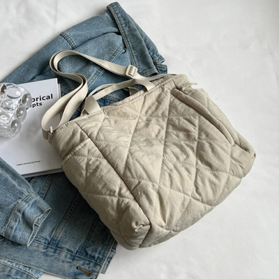 Didelės talpos nešiojamieji krepšiai moterims pečių šoniniai krepšiai Madingi kosmetiniai medvilniniai pirkinių krepšiai mieli moteriški krepšeliai 2023 m. Nauja