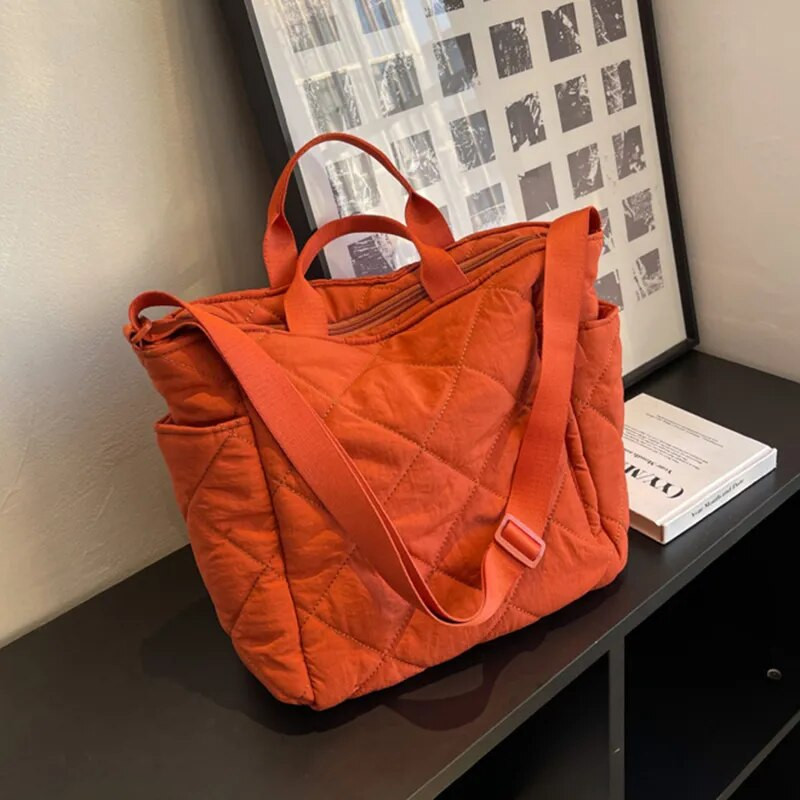 Didelės talpos nešiojamieji krepšiai moterims pečių šoniniai krepšiai Madingi kosmetiniai medvilniniai pirkinių krepšiai mieli moteriški krepšeliai 2023 m. Nauja